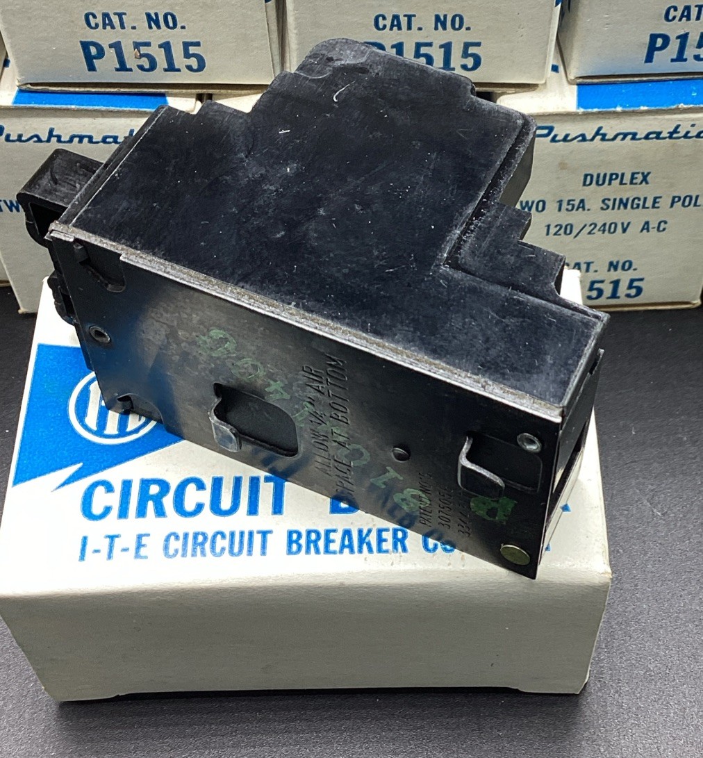 One (1) New Circuit Breaker Pushmatic P1515 15/15 Amp Two Single Pole Duplex @@