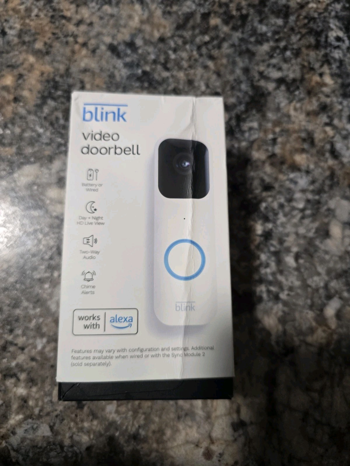 Blink Smart Wi-Fi Video Doorbell Wired/Battery with 2 Way Audio Alexa White