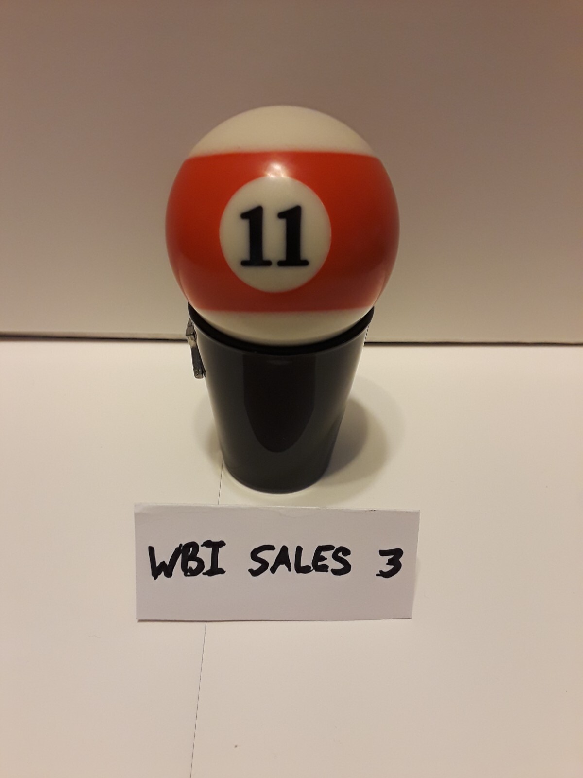 # 11 Red & White Stripe Single Pool Ball Replacement 2 1/4 Inch