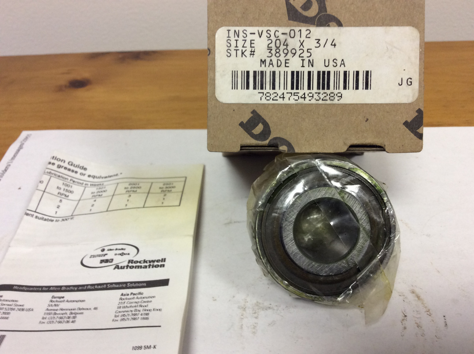 New Dodge INSVSC012, 389925 3/4" Bore Insert Bearing