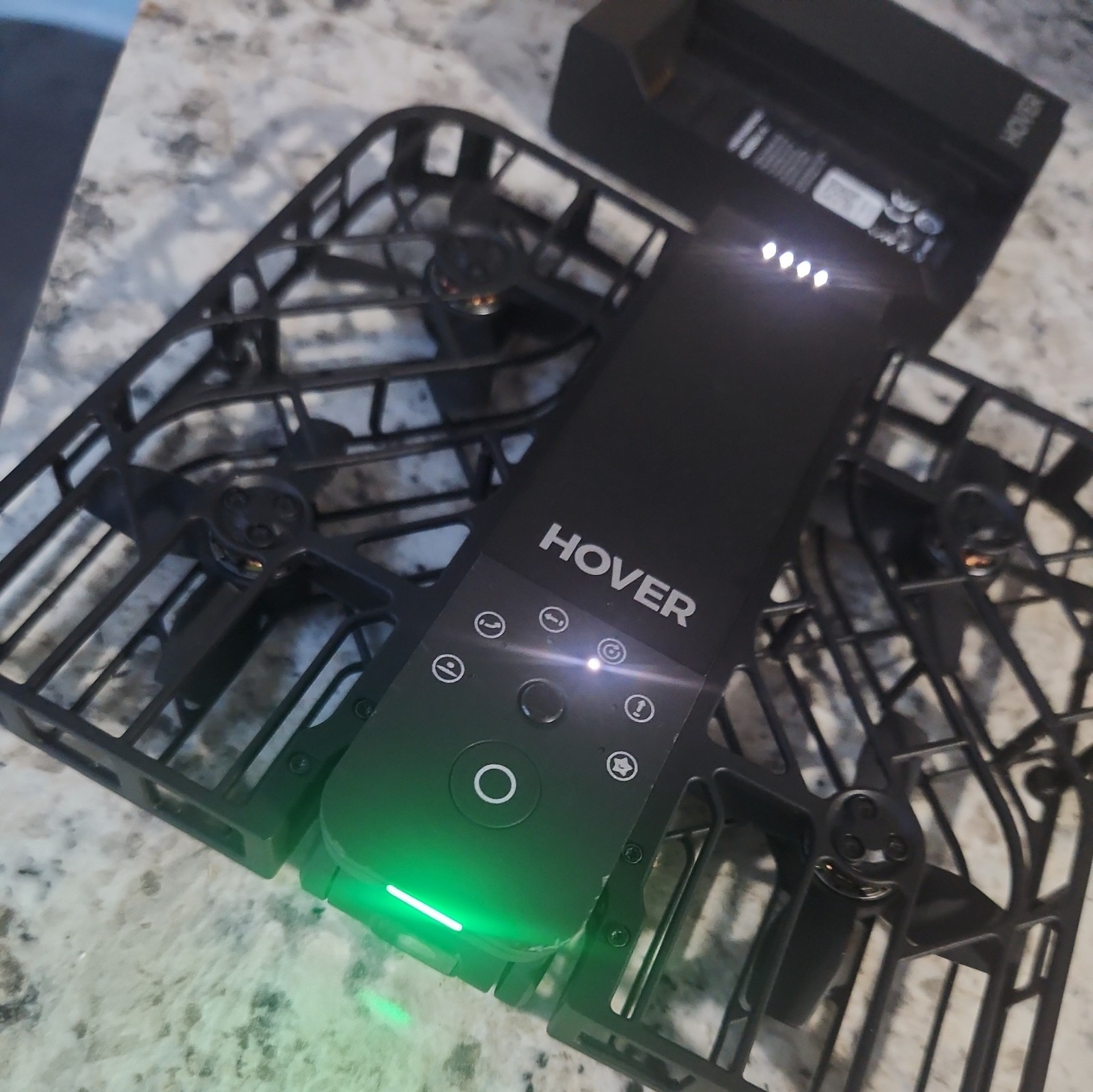 HOVERAir X1 Black Self-Flying Pocket-Sized Drone w/ Extra Battery