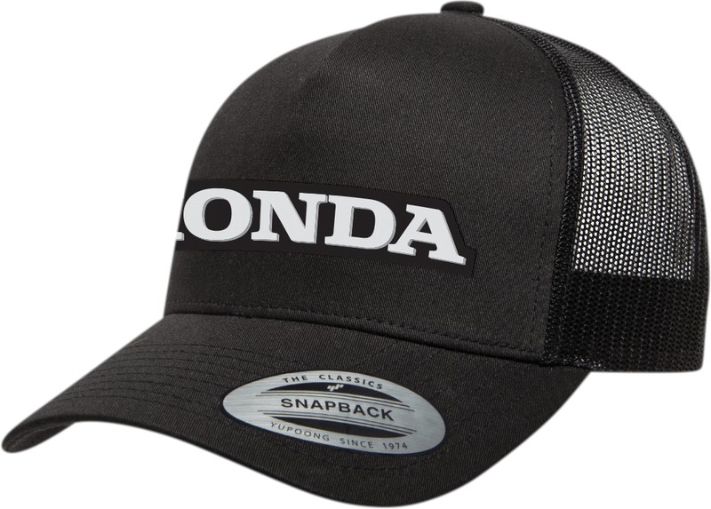 FX Honda Core Snapback Mesh Curved-Bill Hat Black 25-86302