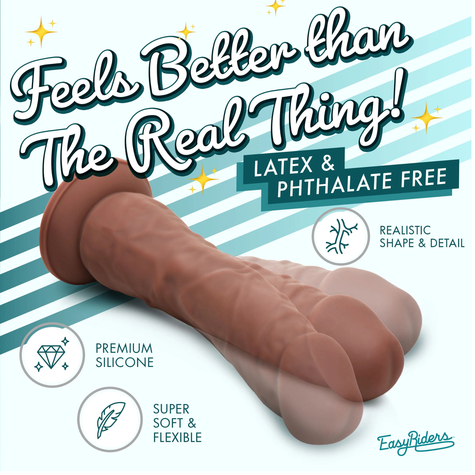 Beginner-Friendly Silicone Dong Suction Cup Base Harness-Compatible Sex Toy