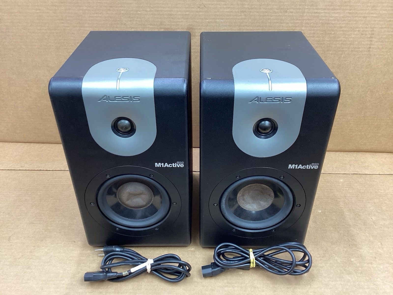 (Pair) Alesis M1 Active 620 Powered Studio Monitor Speaker Tested