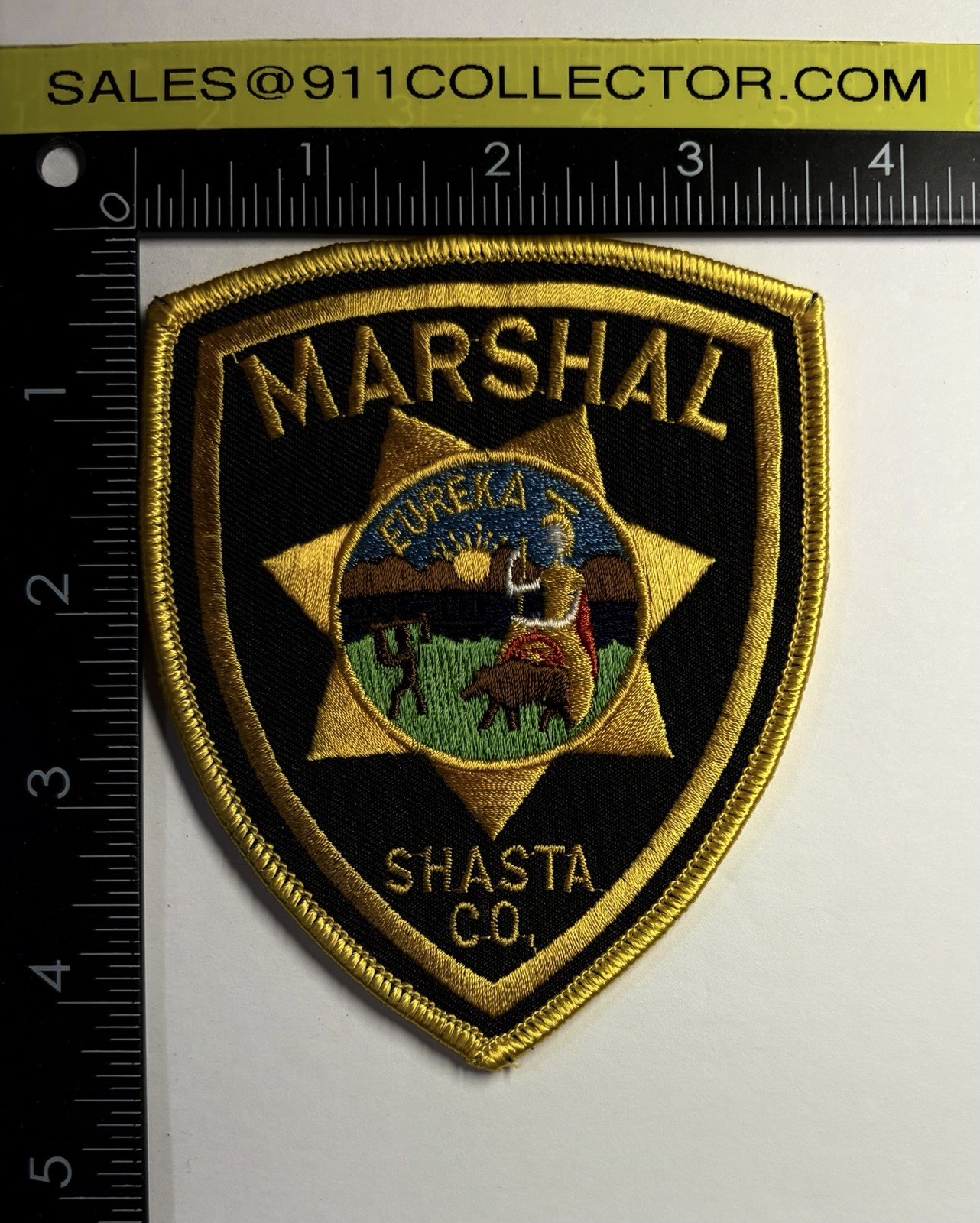 VINTAGE CALIFORNIA SHASTA COUNTY MARSHAL PATCH #D41