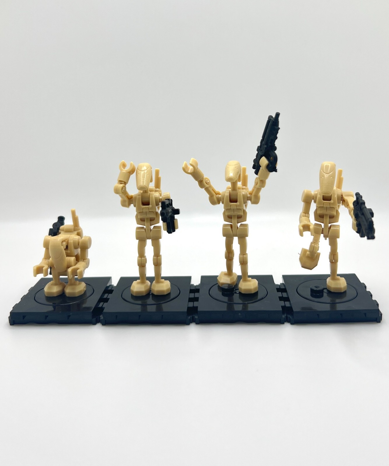 Star Wars B1 Battle Droid Army Builder Bundle x4 Fully Jointed Minifigures