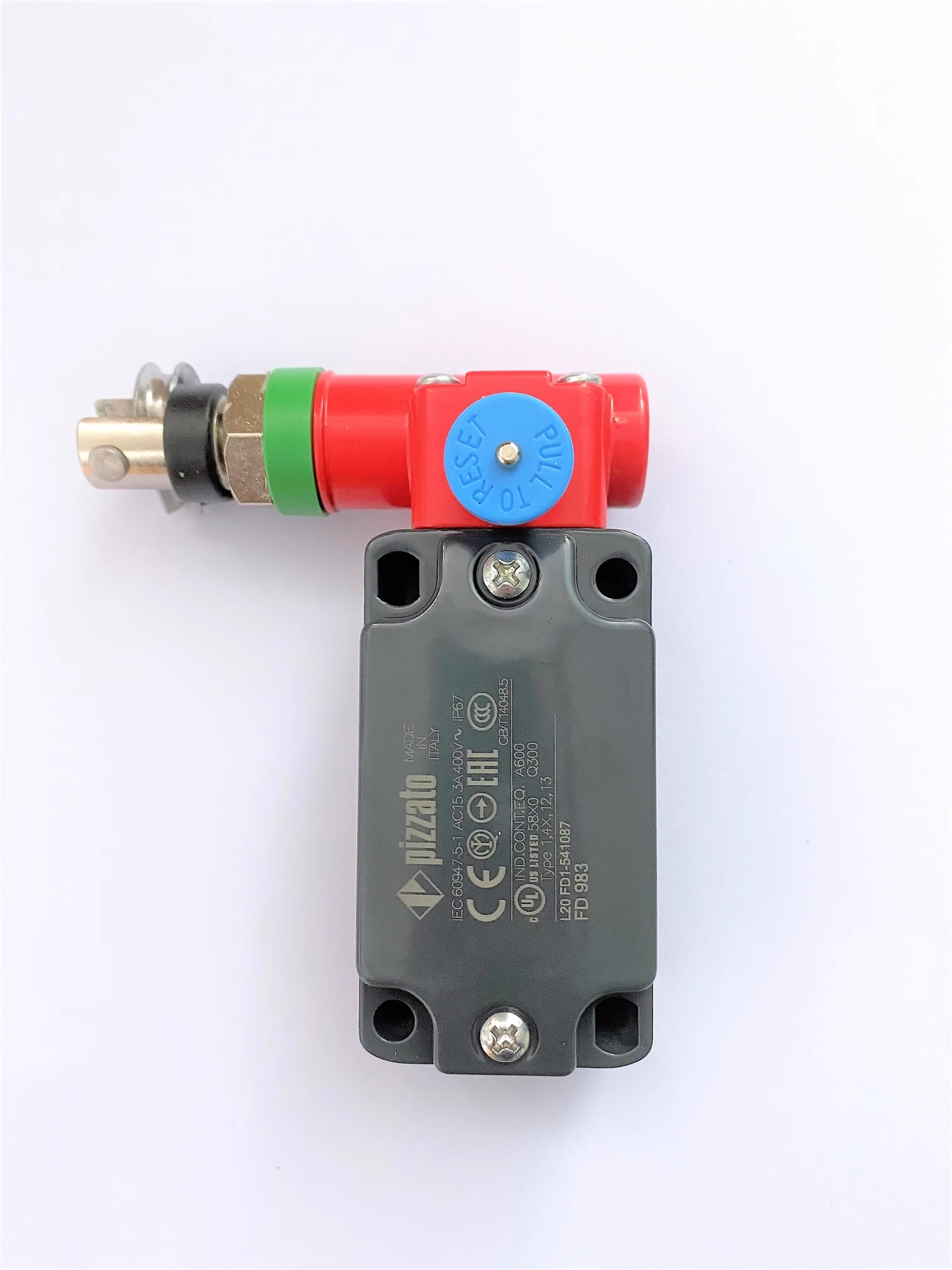 1pcs Pizzato Left Transverse Pull Rope Switch FD 983 Closed and Normally Closed