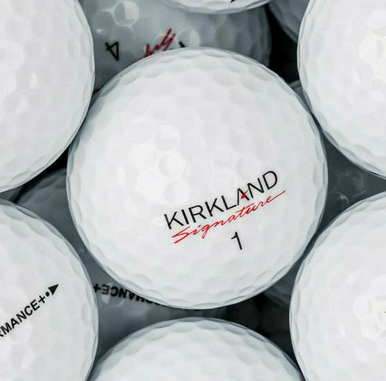 New Lot of 144 Kirkland​ ​Quality Practice Golf​ ​Balls Signature​ ​Mint White