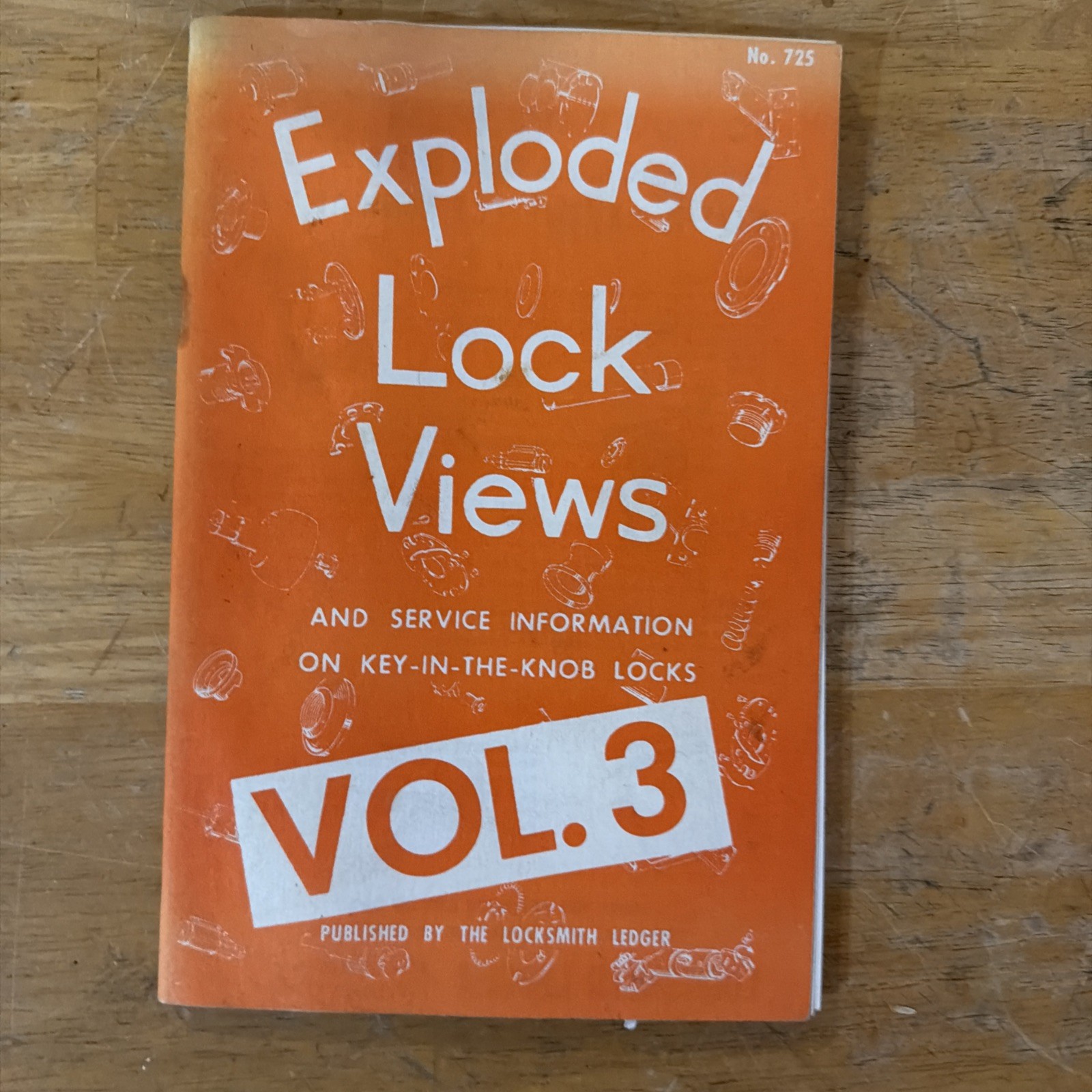 🔥 🔥 Locksmith Ledger VOL. 1,2,3 Exploded Lock Views & Padlock Handbook 🔥🔥