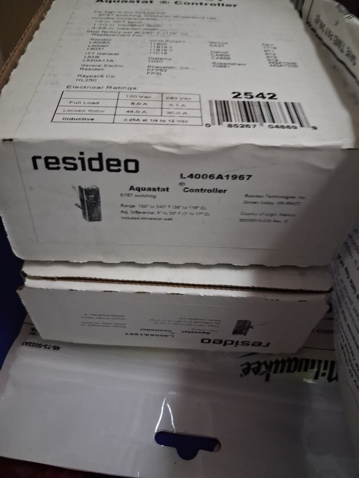 Honeywell L4006A1967 Aquastat Controller - Gray