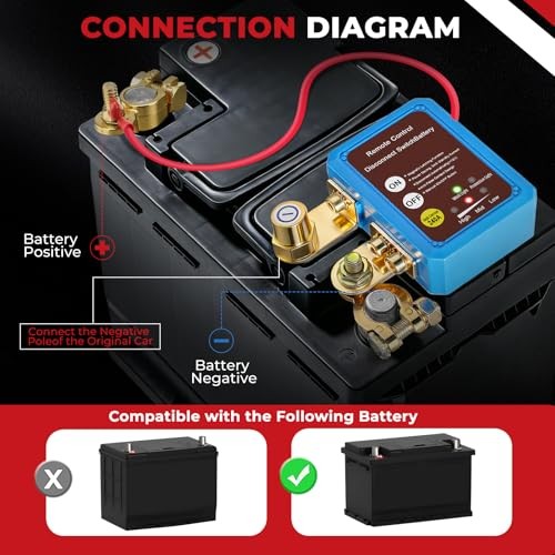 Smart Voltage Kill Switch 12V/24V 240A Remote Battery Disconnect Switch