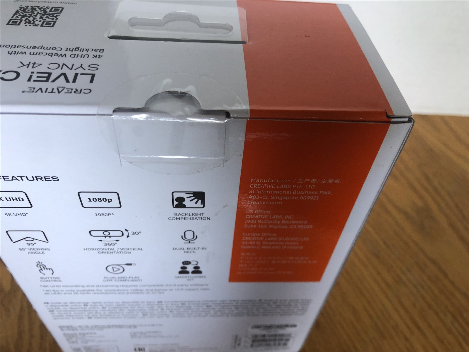 CREATIVE LIVE! CAM SYNC 4K
