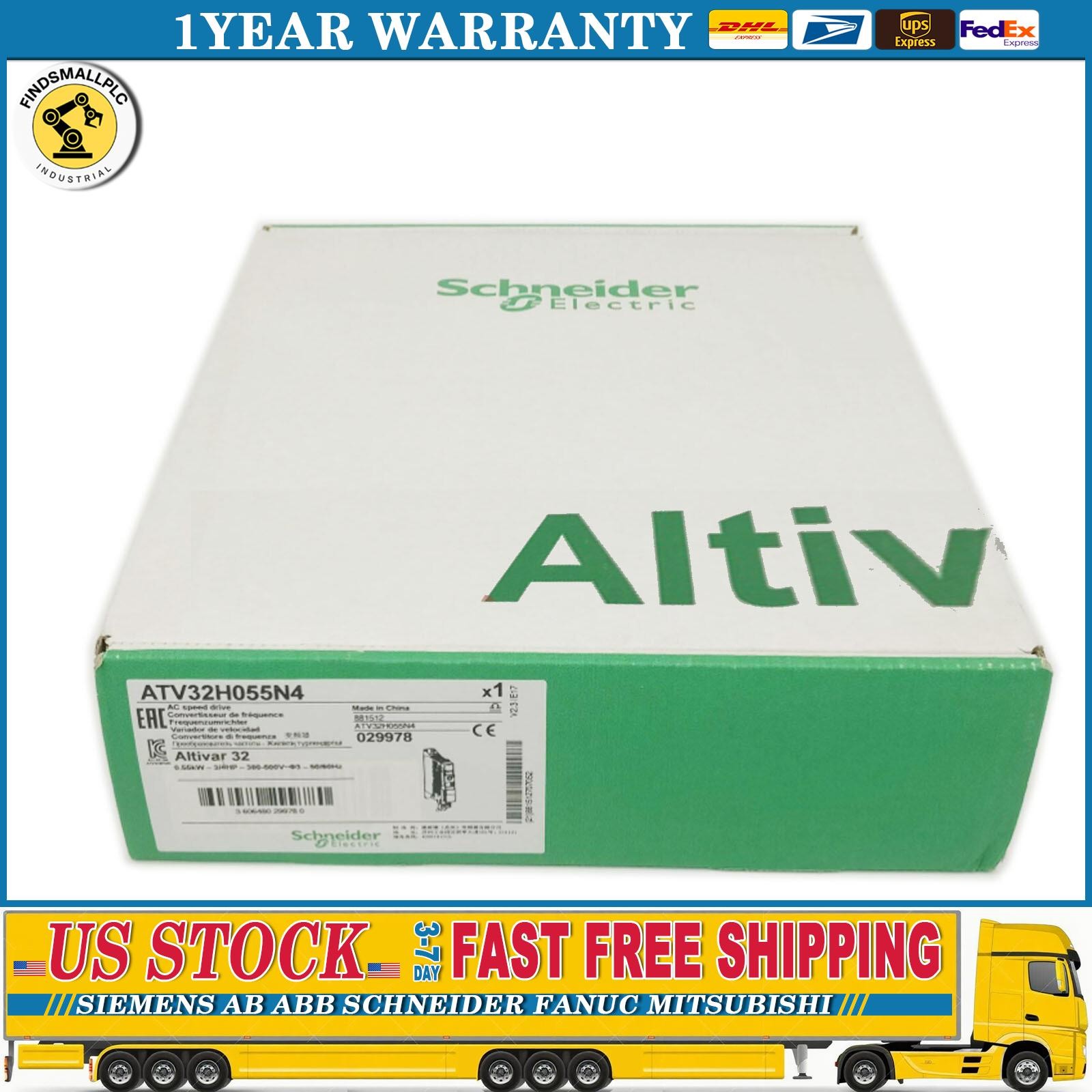 1PC New Schneider Inverter ATV32H055N4