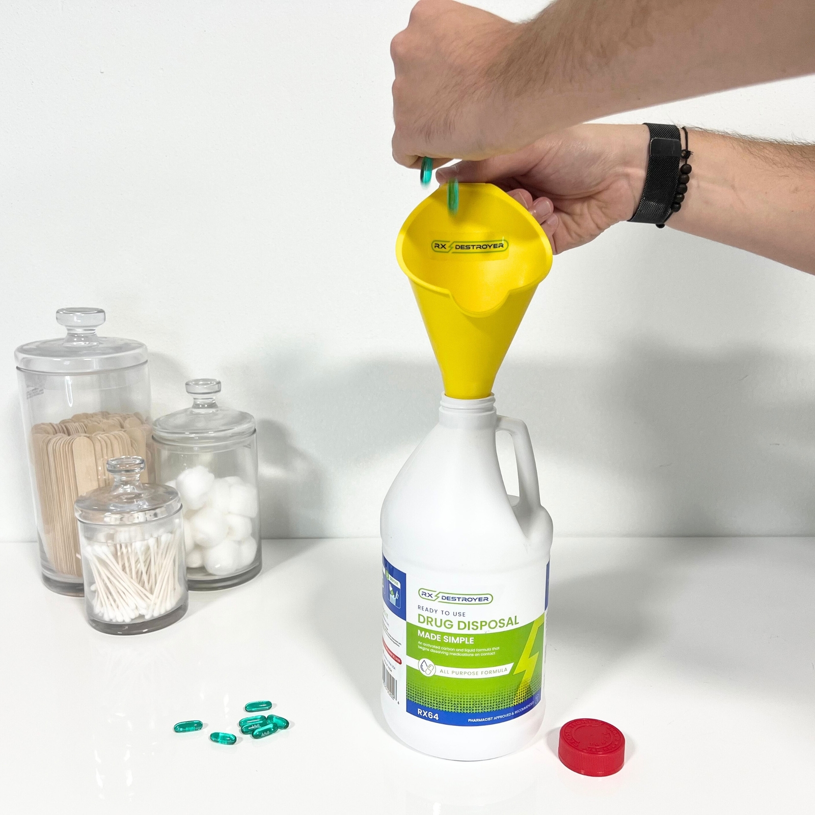 Rx Destroyer Drug Disposal System Funnel RXFUN