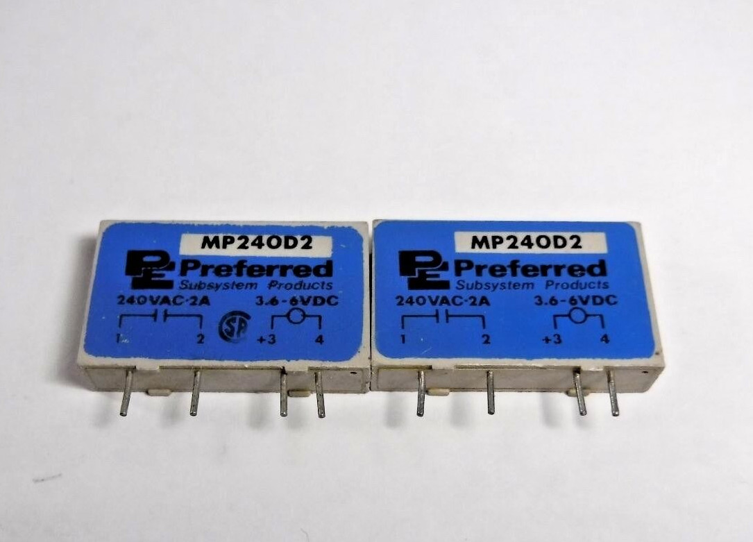 Preferred Subsystem MP240D2 3.6-6V Solid State Relay PACK OF 2 MP24OD2