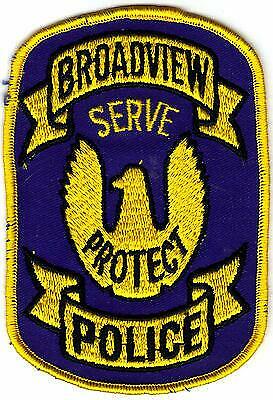 😎😎 Broadview Illinois Police Shoulder Patch  Cheese Cloth Backing