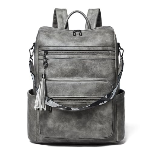 15.6 inch Laptop Backpack for Women,Leather Backpack Purse | Travel/Carry