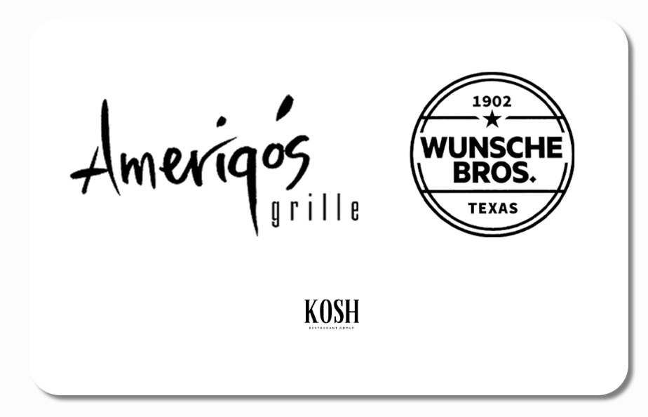$200 Digital Gift Card: Amerigo's Grille The Woodlands Texas Fine Dining