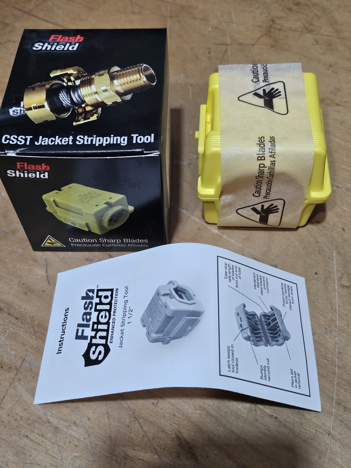 NEW GASTITE FLASH SHIELD 1-1/2" CSST JACKET STRIPPING TOOL STRP3-24