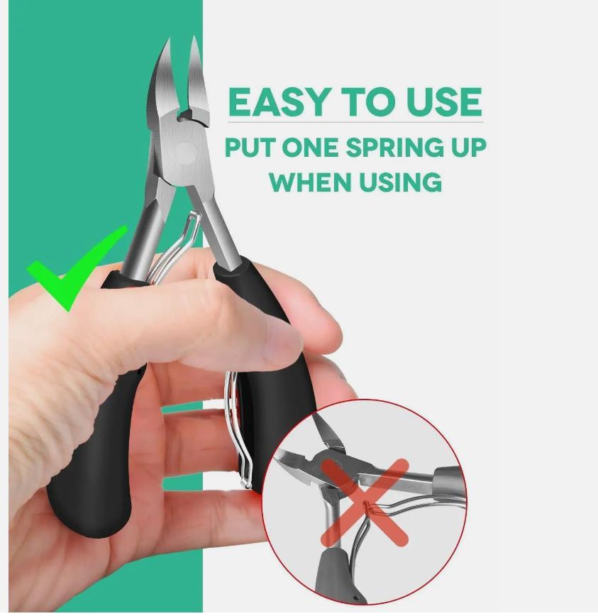 Heavy Duty Nail Scissors for Thick Ingrown Toenails - Precision Clipper Tool