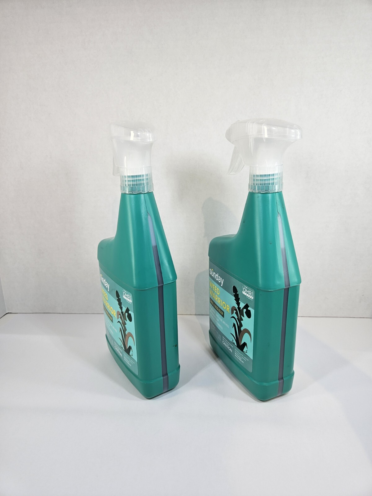 Lot of 2 Sunday Weed Warrior 32oz Grass & Weed Killer Spray OMRI Listed