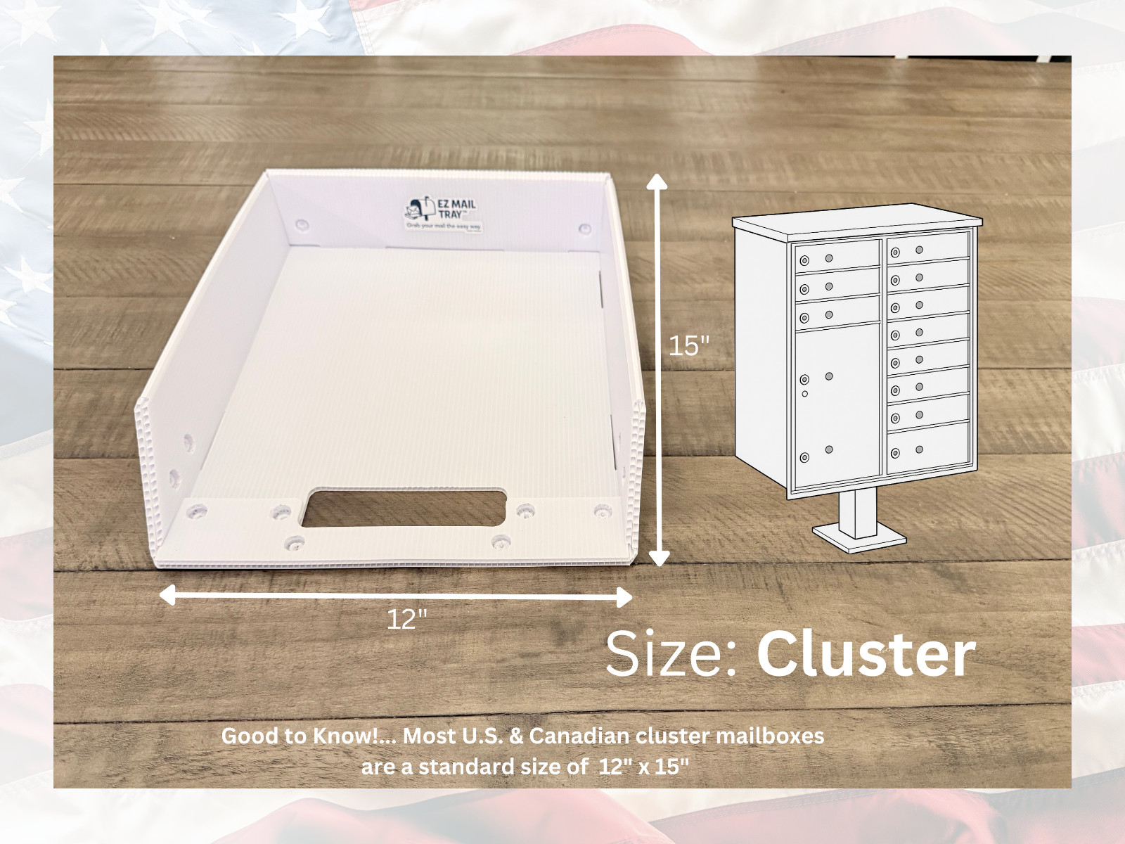 EZ Mail Tray™ Organizer - Mailbox Tray Insert