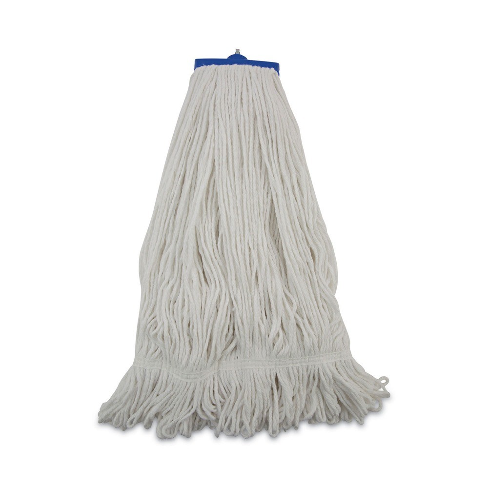 Boardwalk 824R 24 oz Lie-Flat Rayon Fiber Mop Head - White (12/Ct) New
