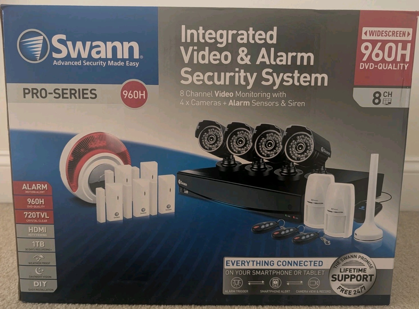BRAND NEW IN BOX Swann 8-Channel Pro-Series 960H DVR with 1TB Hard Drive