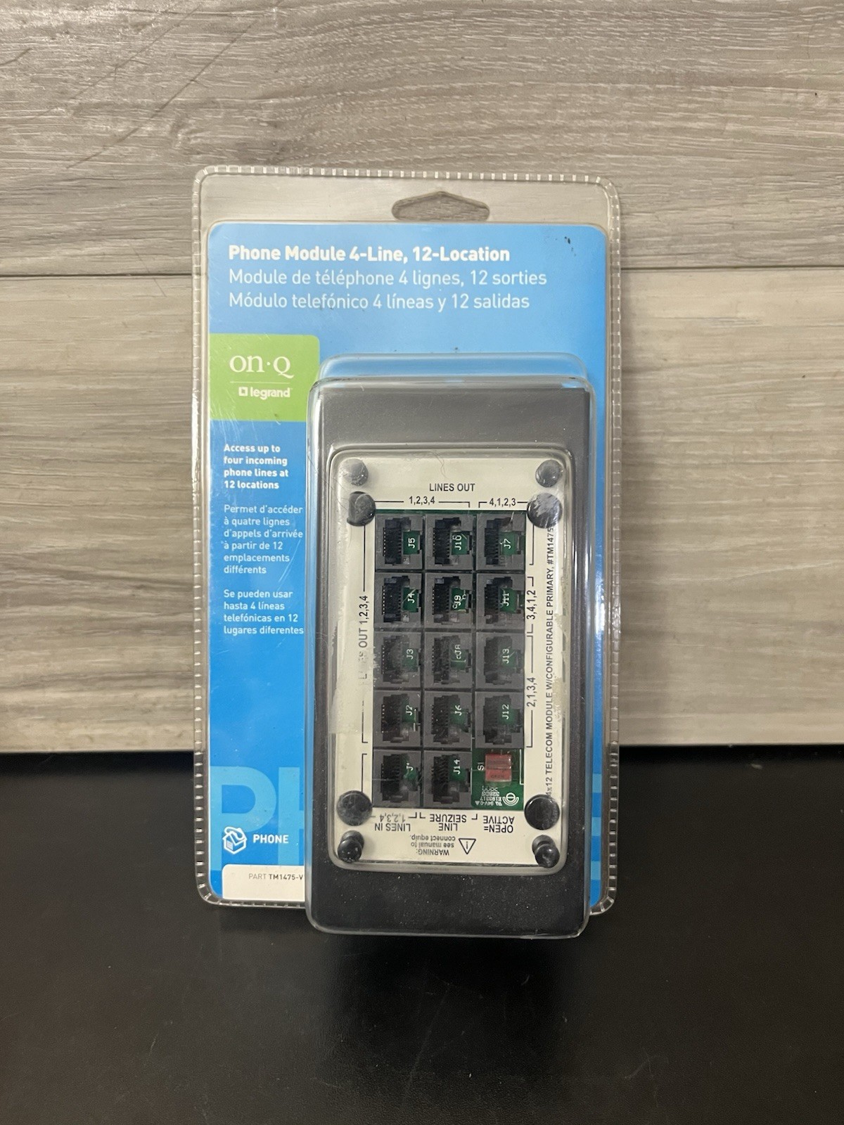 New Legrand ON-Q Phone Input Module 4 Line 12 Location