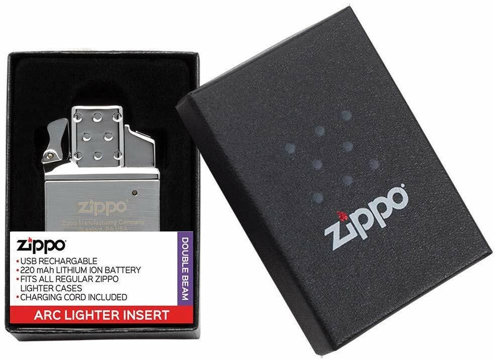 Zippo Rechargeable Double Arc Beam Lighter Insert, 65828, New In Box With Cable