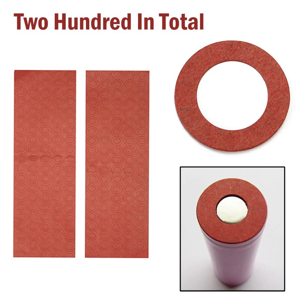 Insulators Paper Hollow Insulating Red 10mm 17mm 2 Sheets 200Pcs