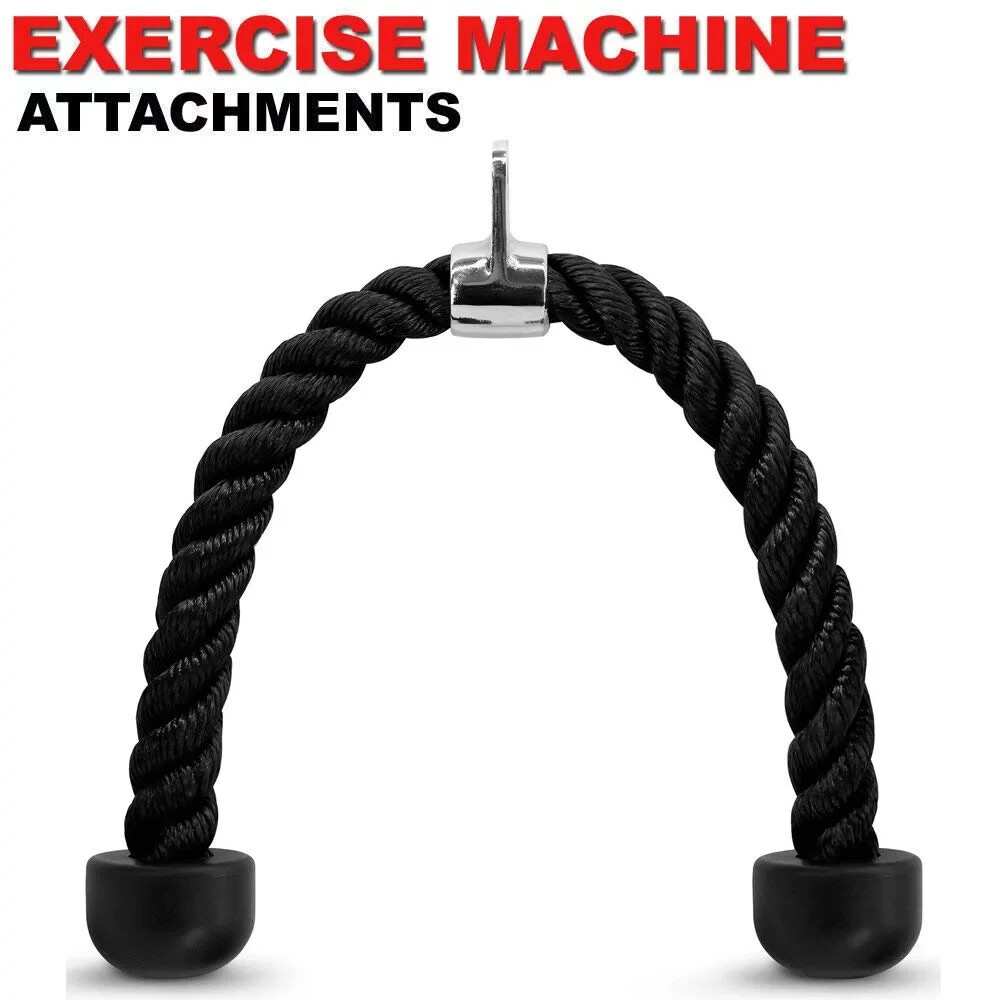 New Tricep Rope Attachment Cable Machine, Fitness Pulldown w/Snap Hook!!