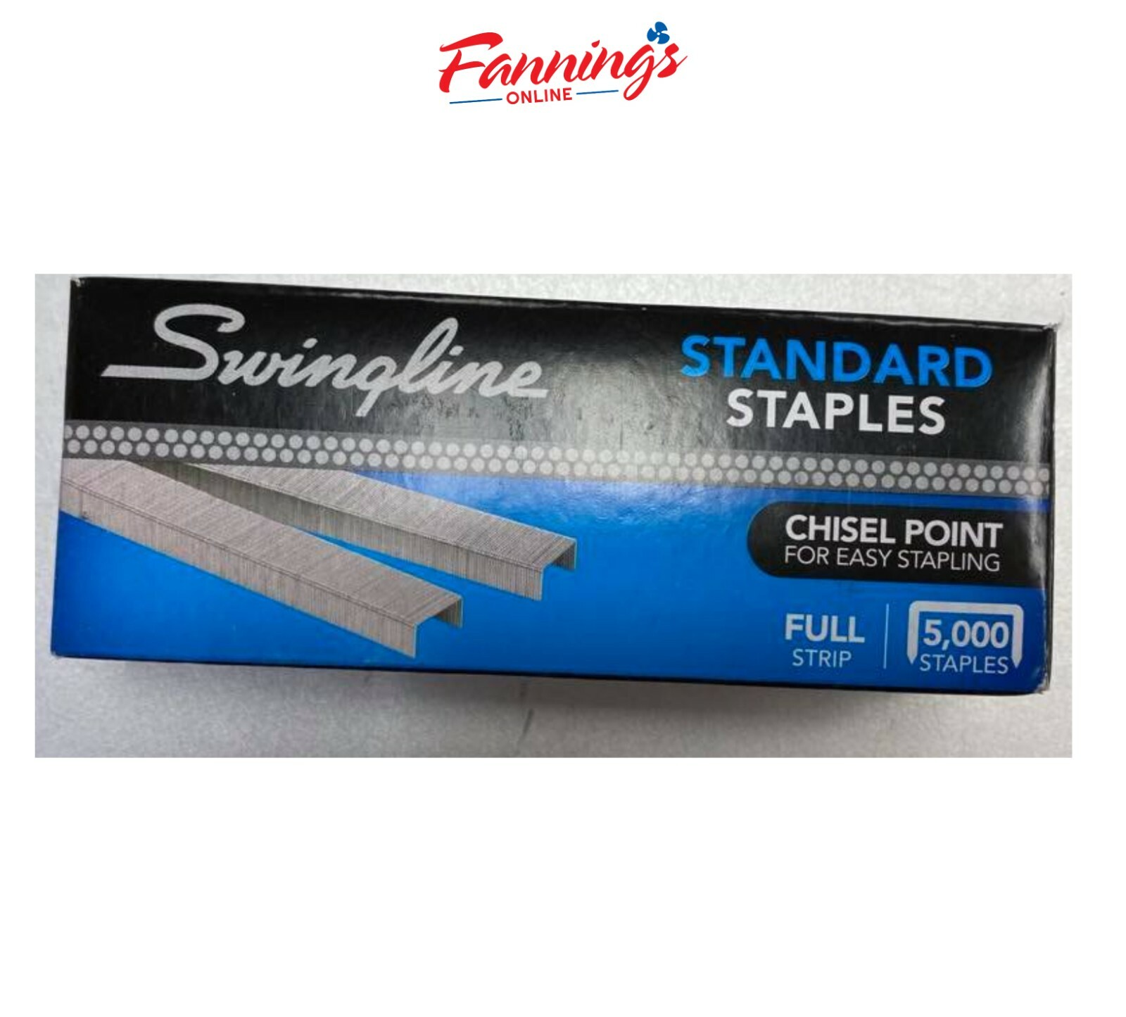 Open Swingline Staples, Chisel Point, 1/4 Inches Length, 210/Strip, 5000/Box