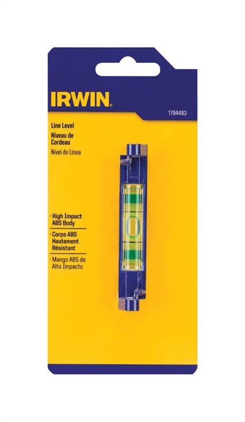 Irwin 1794483 Blue Plastic Line Level 3 L x 1 H in.