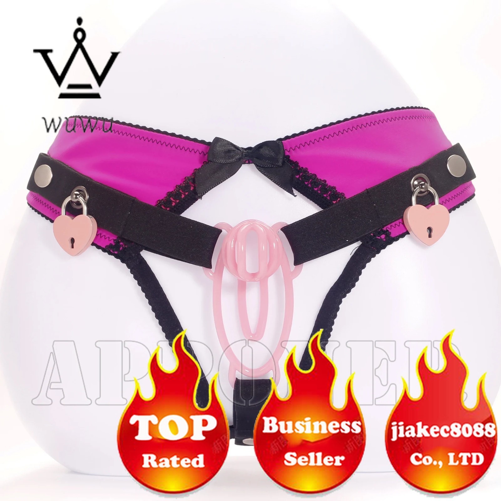 Male to Female FUFU Clip for Sissy Chastity Device Anti-Cheating Extreme Product