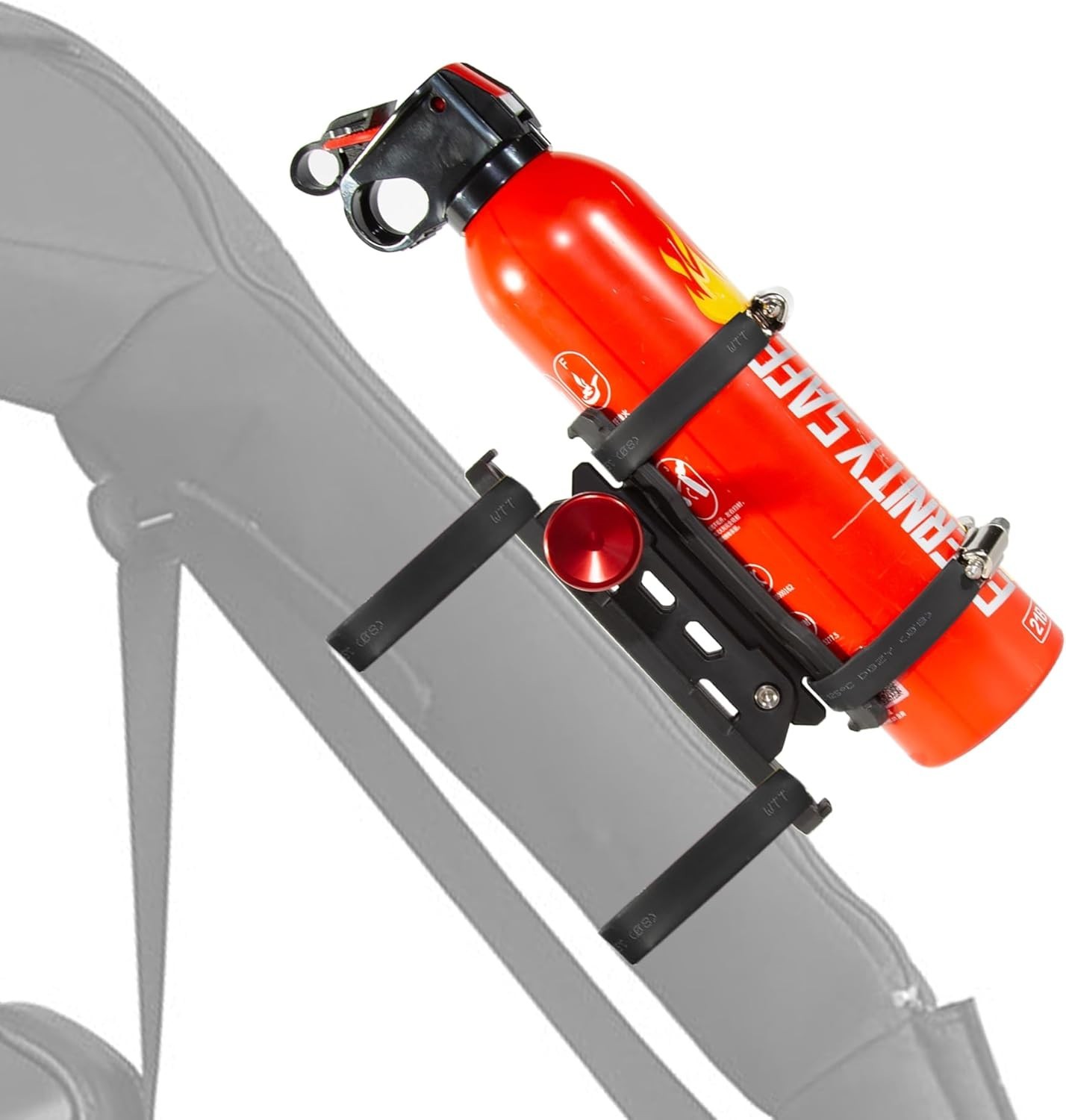 Quick Release Fire Extinguisher Mount - Aluminum Adjustable UTV Roll Bar Fire Ex