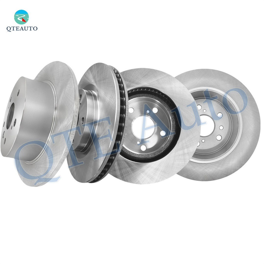 Set of 4 Front 296mm-Rear 281mm Brake Disc Rotors For 2007-2011 Toyota Camry