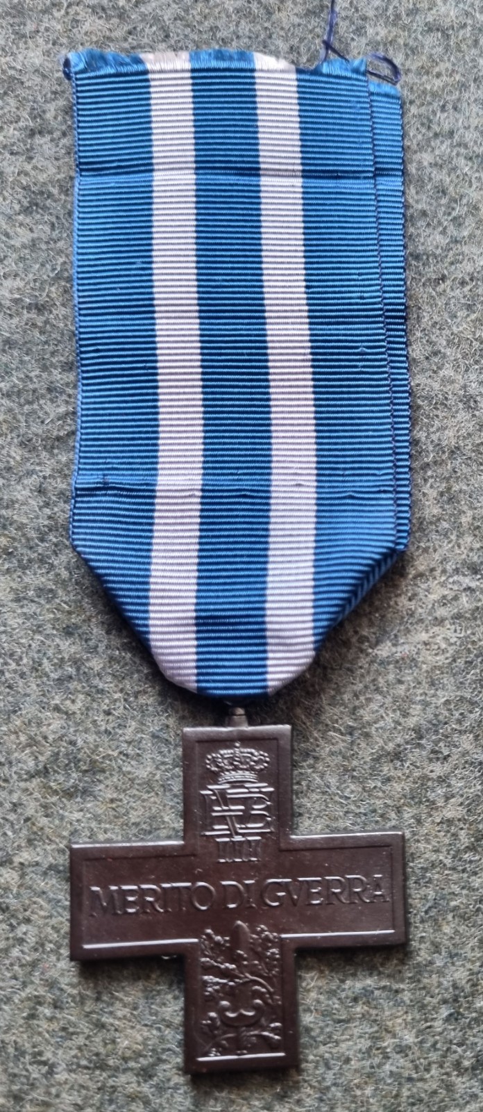 KINGDOM OF ITALY VITTORIO EMANUEL III° CROSS AL MERIT DI WAR WAR MERIT CROSS