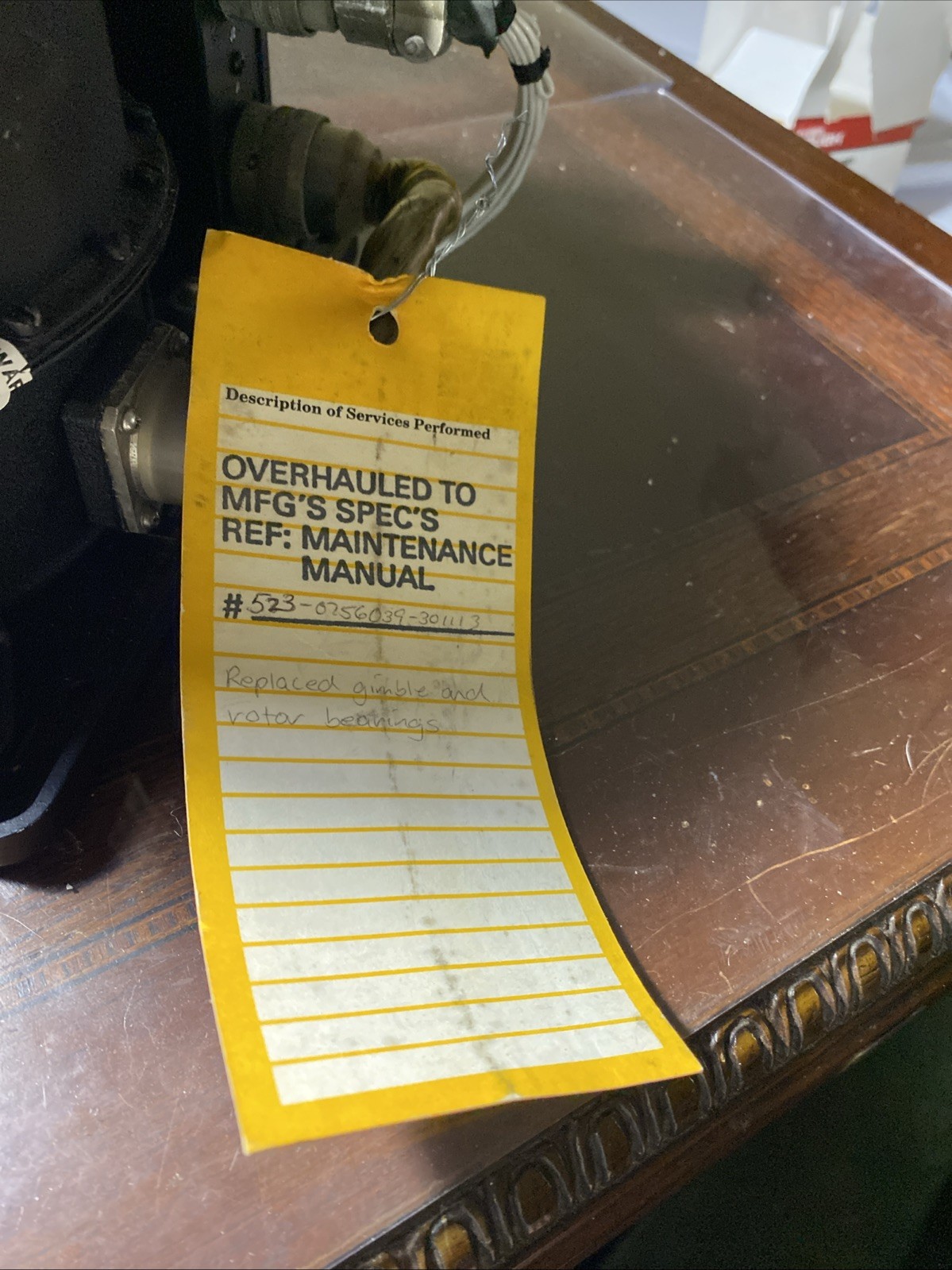 Repaired 522-2576-000 Collins 332D-10 Vertical Reference Gyro