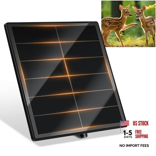 Solar Panel for Trail Camera - 6000mAh Battery, 1 Pc trail camera solar panel
