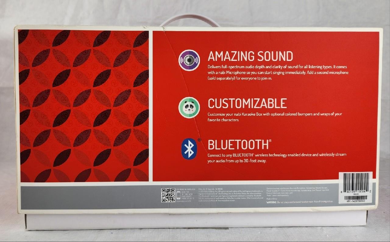 Nabi Karaoke Box High Quality Bluetooth Speaker and Microphone Complete