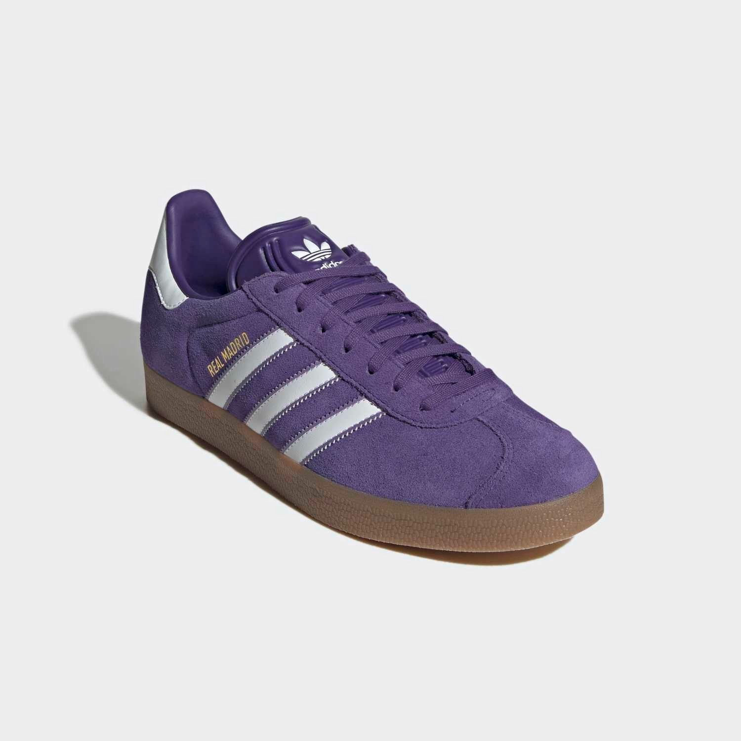 Adidas x Real Madrid Gazelle Terrace Icons Purple Gum Rare New Men Shoes JS3041