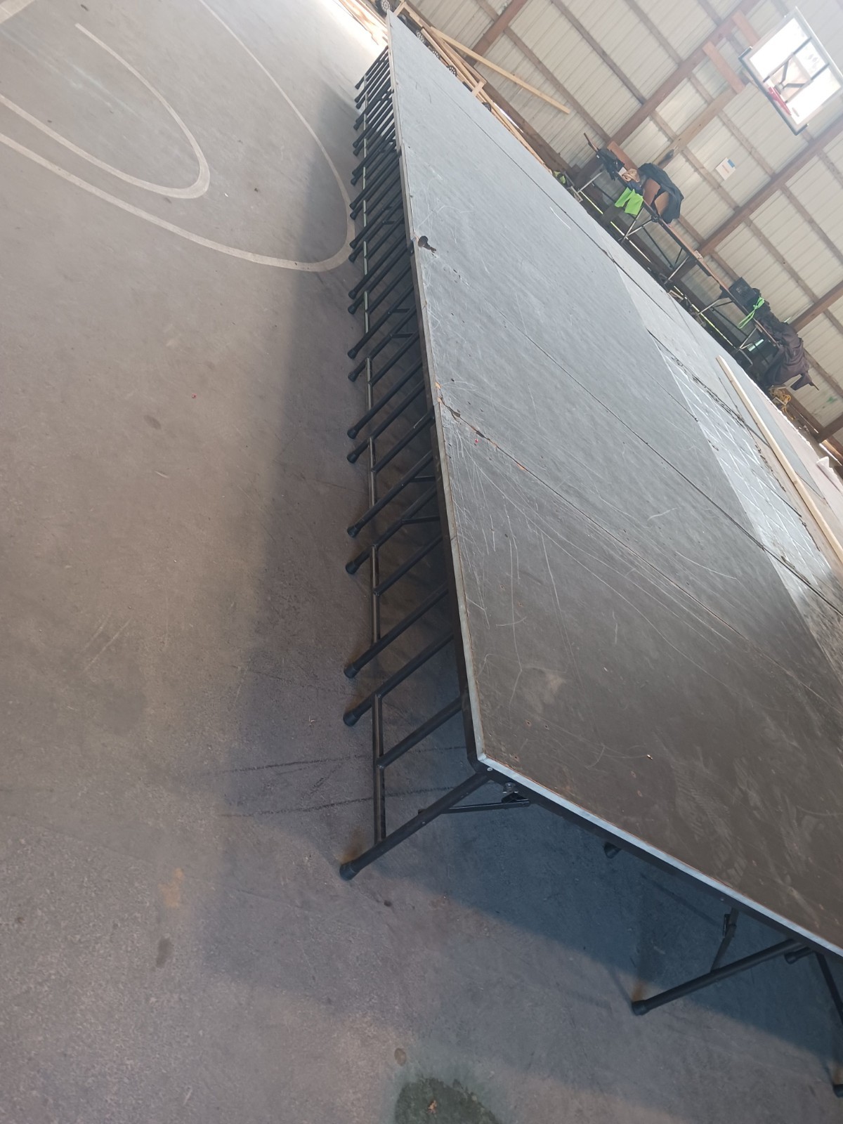 Complete Portable platform Stage riser with Rails. 12x16 or 8x24. Choose height!