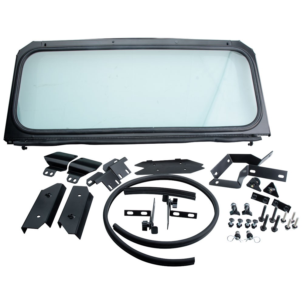 Ryfab Folding Glass Windshield Black for POLARIS GENERAL 1000 XP 1000 4 XP4 1000
