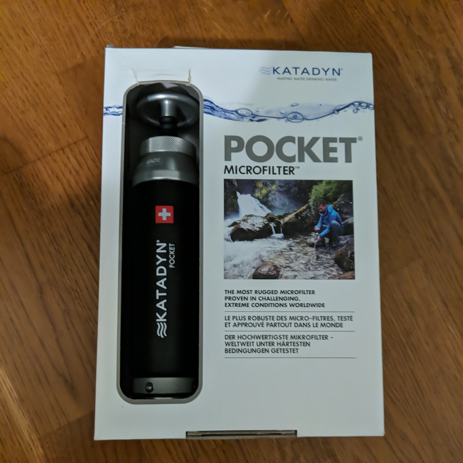 Katadyn Pocket Water Filter for Backpacking, Group Camping & Emergency