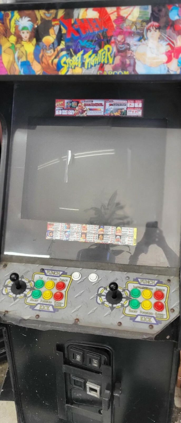 X-MEN vs STREET FIGHTER ARCADE MACHINE by CAPCOM 1996 (Excellent) *RARE*