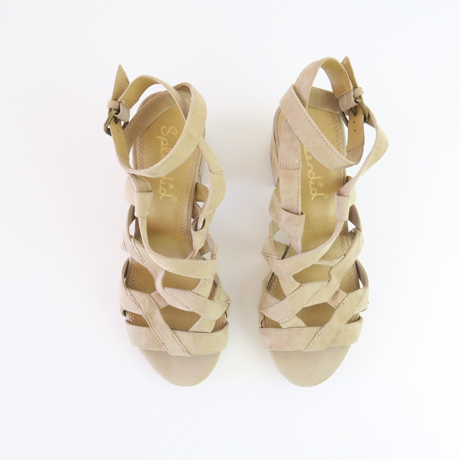 Splendid Barrymore Block Heel Suede Sandal Size 7.5 M
