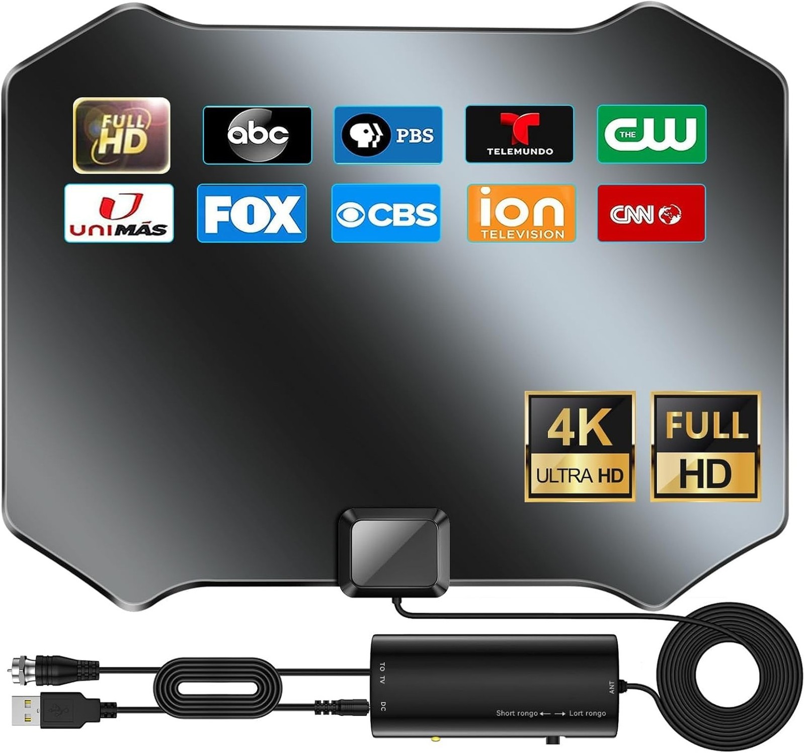 2026 Strongest TV Antenna, 3600+ Miles TV Antenna for Smart TV Indoor Long Ra...