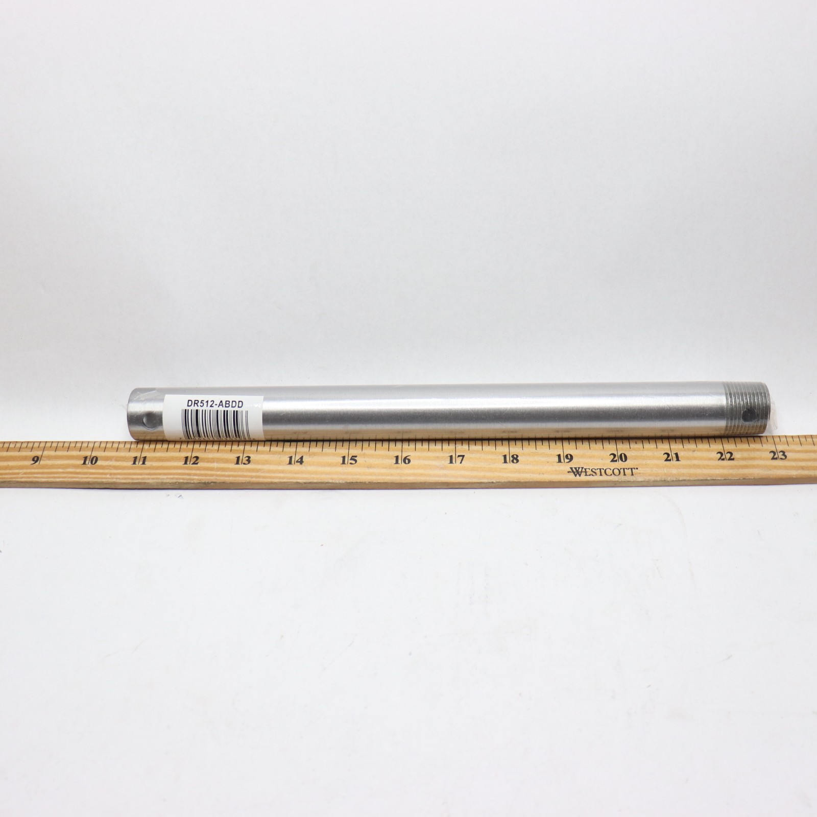 MINKA-AIRE 12 in. Brushed Aluminum Extension Downrod