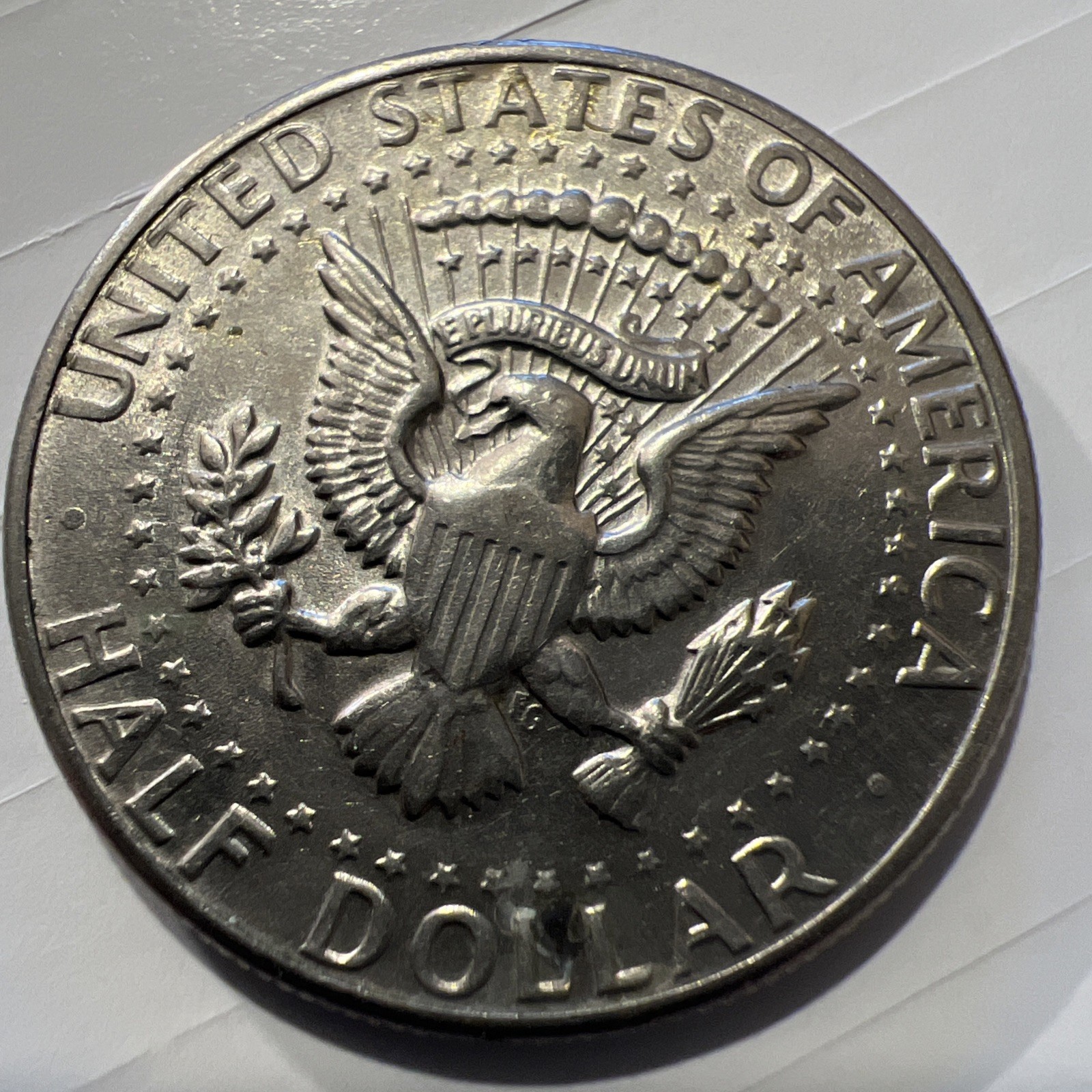 1971 D Kennedy half dollar